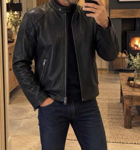 Belstaff racer calfskin jacket - belstaff,