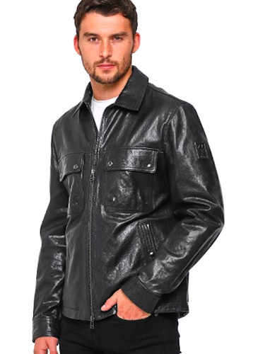 Belstaff black leather - black, "