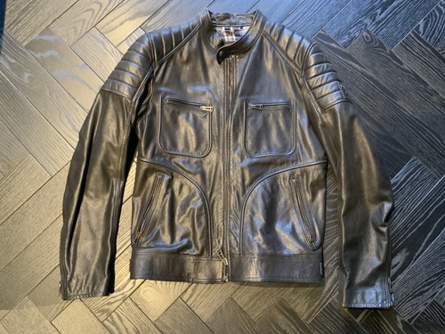 Belstaff black leather - black, jacket