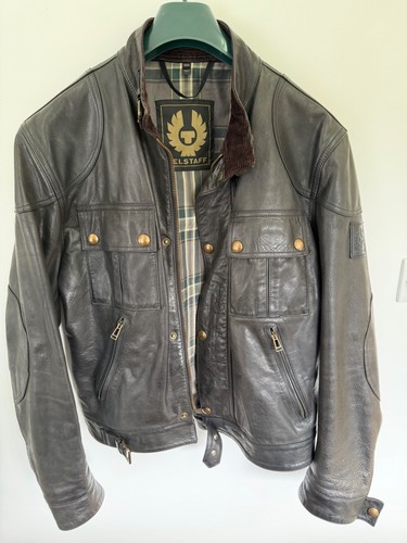Belstaff leather jacket - belstaff,