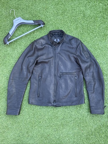 Belstaff leather jacket - belstaff, cafe